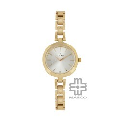 Titan Karishma 2598YM01 Champagne Dial Stainless Steel Strap Quartz Women's Watch