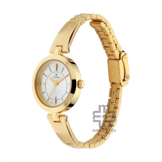 Titan Quartz 2598YM02 Silver Dial Stainless Steel Strap Quartz Women's Watch