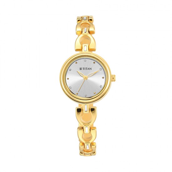 Titan Karishma 2601YM04 Silver Dial Metal Strap Quartz Women's Watch Titan Karishma 2601YM04 Silver Dial Metal Strap Quartz Women's Watch