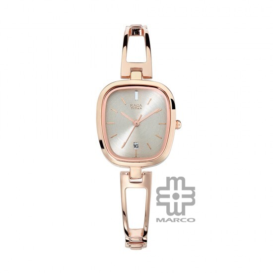 Titan Raga 2604WM01 Viva Grey Dial Metal Strap Quartz Women's Watch