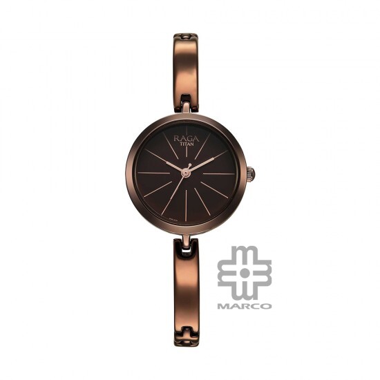 Titan Raga Viva 2606QM03 Brown Dial Metal Strap Quartz Women's Watch