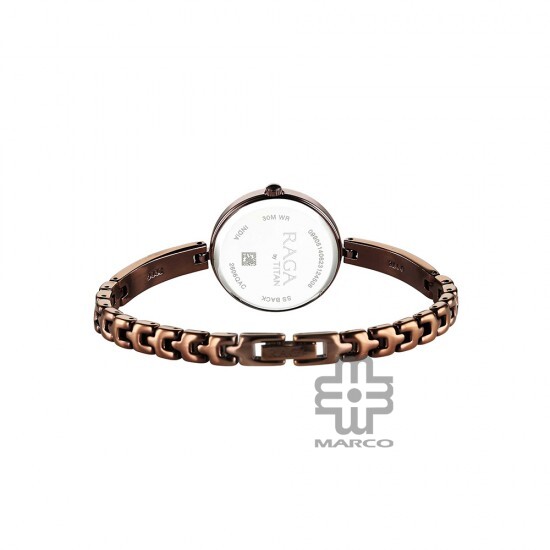 Titan Raga Viva 2606QM03 Brown Dial Metal Strap Quartz Women's Watch