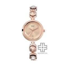 Titan Raga Viva 2606WM02 Rose Gold Dial Metal Strap Quartz Women's Watch