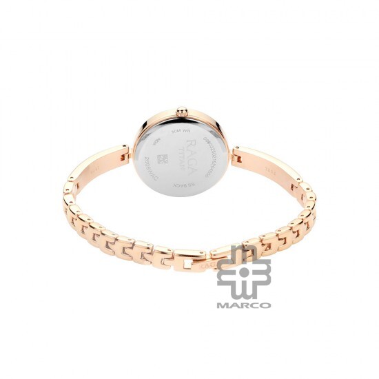 Titan Raga Viva 2606WM05 Rose Gold Dial Metal Strap Quartz Women's Watch