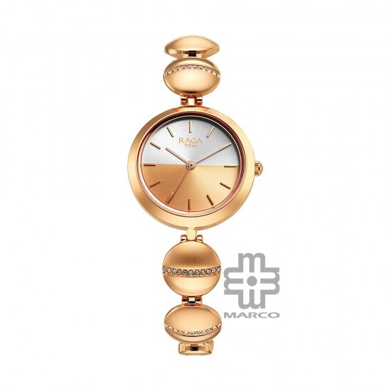 Titan Raga Delight 2606WM11 Two-Toned Dial Metal Strap Women's Watch Titan Raga Delight 2606WM11 Two-Toned Dial Metal Strap Women's Watch