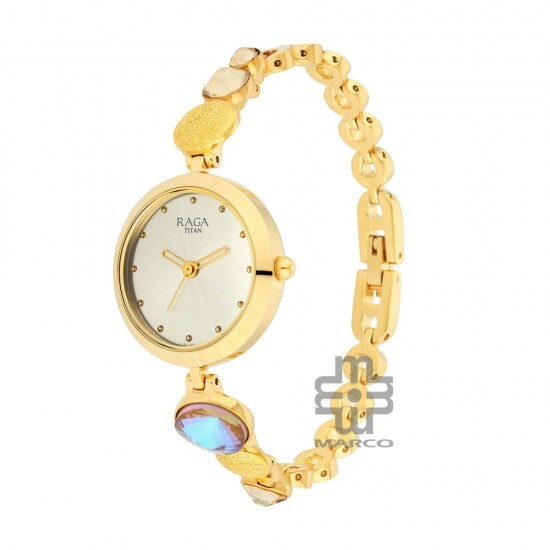 Titan Raga Moments of Joy 2606YM07 Mother of Pearl Dial Metal Strap Women's Watch