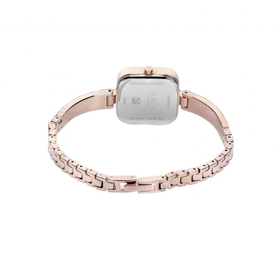Titan Raga Viva 2607WM01 Rose Gold Dial Metal Strap Quartz Women's Watch Titan Raga Viva 2607WM01 Rose Gold Dial Metal Strap Quartz Women's Watch