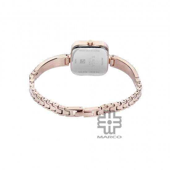 Titan Raga Viva 2607WM01 Rose Gold Dial Metal Strap Quartz Women's Watch