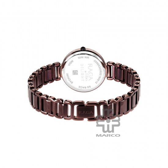 Titan Raga Women's Allure 2608QM02 Brown Dial with Metal Strap Women's Watch