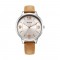 Titan Urban 2617SL07 Silver White Dial Leather Strap Quartz Women's Watch