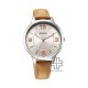 Titan Urban 2617SL07 Silver White Dial Leather Strap Quartz Women's Watch