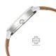 Titan Urban 2617SL07 Silver White Dial Leather Strap Quartz Women's Watch