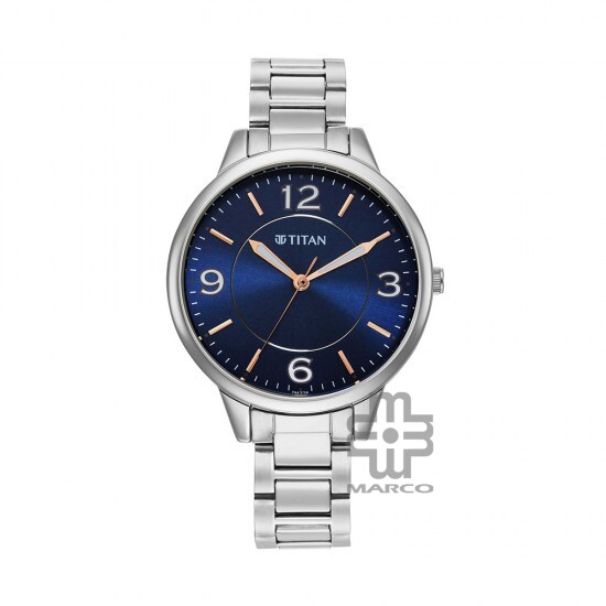 Titan Trendsetters 2617SM03 Blue Dial Stainless Steel Strap Quartz Women's Watch