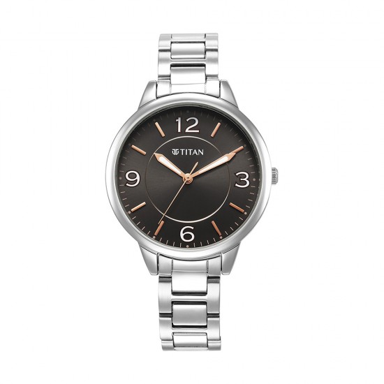 Titan Urban 2617SM08 Anthracite Dial Metal Strap Quartz Women's Watch Titan Urban 2617SM08 Anthracite Dial Metal Strap Quartz Women's Watch