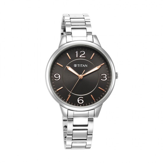 Titan Urban 2617SM08 Anthracite Dial Metal Strap Quartz Women's Watch Titan Urban 2617SM08 Anthracite Dial Metal Strap Quartz Women's Watch
