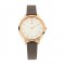 Titan Workwear 2617WL01 White Dial Leather Strap Quartz Women's Watch