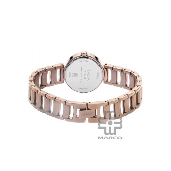 Titan Raga 2620QM01 Viva Brown Dial Metal Strap Quartz Women's Watch