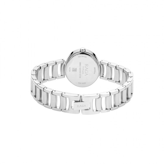 Titan Raga 2620SM01 Viva Silver Dial Metal Strap Quartz Women's Watch Titan Raga 2620SM01 Viva Silver Dial Metal Strap Quartz Women's Watch