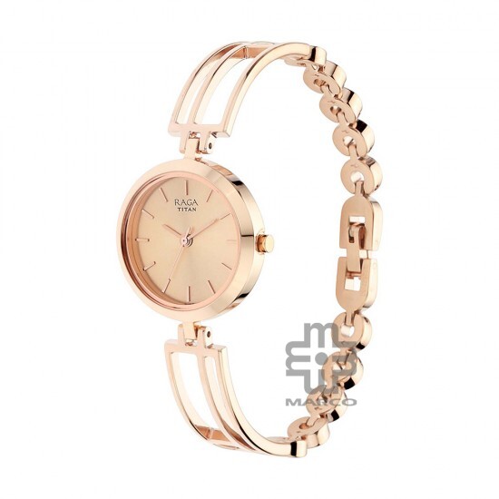 Titan Raga Viva 2622WM01 Rose Gold Dial Metal Strap Quartz Women's Watch