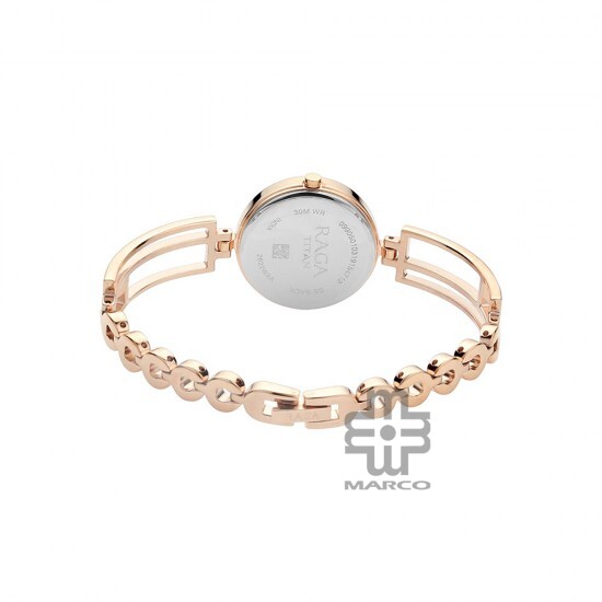 Titan Raga Viva 2622WM01 Rose Gold Dial Metal Strap Quartz Women's Watch