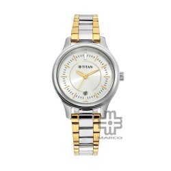 Titan Quartz 2638BM01 Silver Dial Stainless Steel Strap Women's Watch
