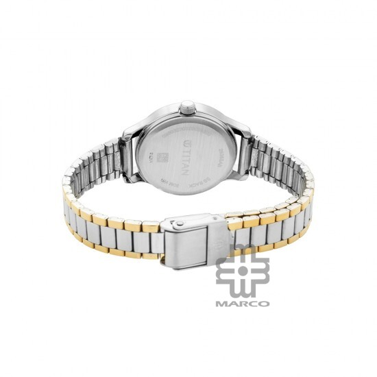 Titan Quartz 2638BM01 Silver Dial Stainless Steel Strap Women's Watch