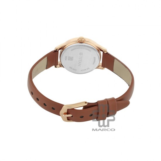 Titan Quartz 2638WL01 Silver Dial Leather Strap Women's Watch