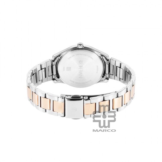 Titan Trendsetters 2639KM01 Anthracite Dial Stainless Steel Strap Women's Watch