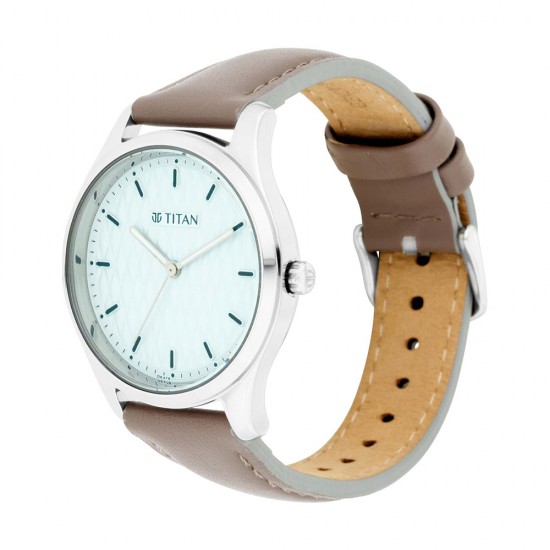 Titan Workwear 2639SL05 Blue Dial Leather Strap Quartz Women's Watch