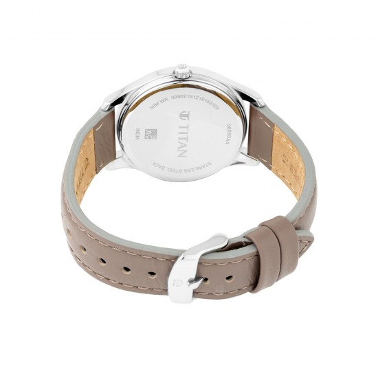 Titan Workwear 2639SL05 Blue Dial Leather Strap Quartz Women's Watch