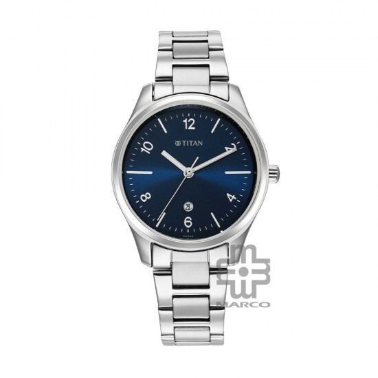 Titan Trendsetters 2639SM07 Blue Dial Stainless Steel Strap Quartz Women's Watch