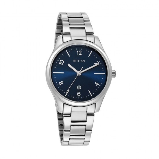 Titan Trendsetters 2639SM07 Blue Dial Stainless Steel Strap Quartz Women's Watch Titan Trendsetters 2639SM07 Blue Dial Stainless Steel Strap Quartz Women's Watch