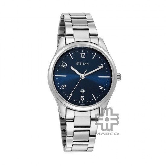 Titan Trendsetters 2639SM07 Blue Dial Stainless Steel Strap Quartz Women's Watch