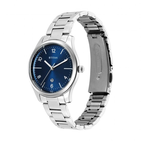 Titan Trendsetters 2639SM07 Blue Dial Stainless Steel Strap Quartz Women's Watch Titan Trendsetters 2639SM07 Blue Dial Stainless Steel Strap Quartz Women's Watch