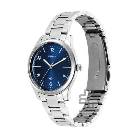 Titan Trendsetters 2639SM07 Blue Dial Stainless Steel Strap Quartz Women's Watch