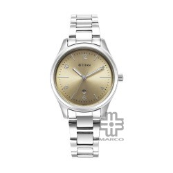 Titan Urban 2639SM10 Beige Dial Stainless Steel Strap Quartz Women's Watch