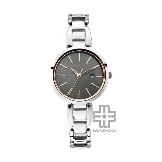 Titan Raga 2642SM01 Viva Grey Dial Metal Strap Quartz Women's Watch