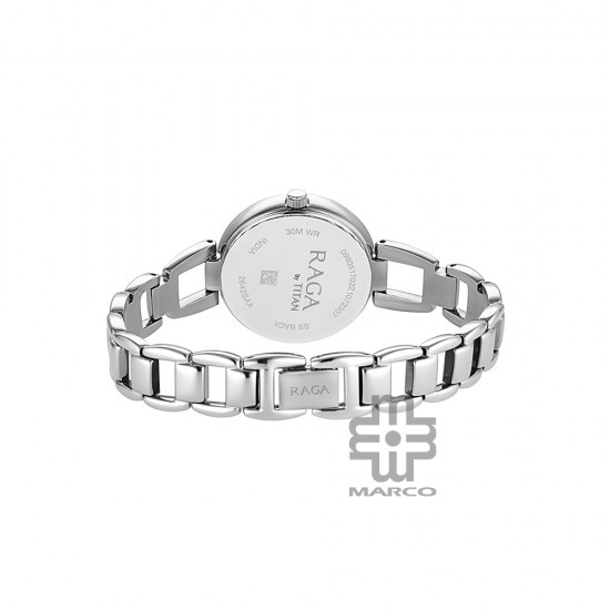 Titan Raga 2642SM02 Viva Blue Dial Metal Strap Quartz Women's Watch