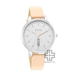 Titan Workwear 2648SL03 Grey Gradient Dial Leather Strap Quartz Women's Watch