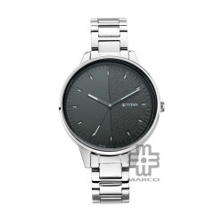 Titan Workwear 2648SM02 Black Gradient Dial Stainless Steel Strap Quartz Women's Watch