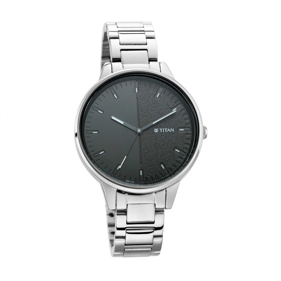 Titan Workwear 2648SM02 Black Gradient Dial Stainless Steel Strap Quartz Women's Watch