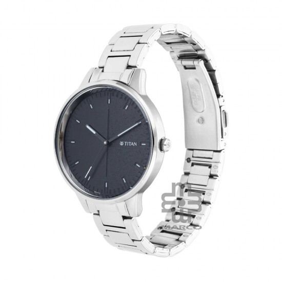 Titan Workwear 2648SM02 Black Gradient Dial Stainless Steel Strap Quartz Women's Watch