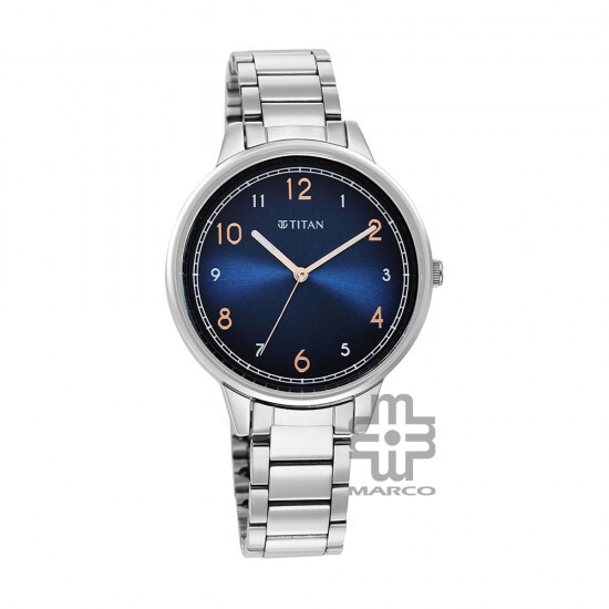 Titan Trendsetters 2648SM04 Blue Dial Stainless Steel Strap Quartz Women's Watch