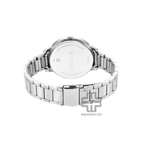 Titan Trendsetters 2648SM04 Blue Dial Stainless Steel Strap Quartz Women's Watch