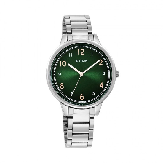 Titan Trendsetters 2648SM05 Green Dial Stainless Steel Strap Quartz Women's Watch Titan Trendsetters 2648SM05 Green Dial Stainless Steel Strap Quartz Women's Watch
