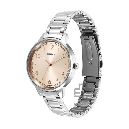 Titan Urban 2648SM08 Rose Gold Dial Stainless Steel Strap Quartz Women's Watch