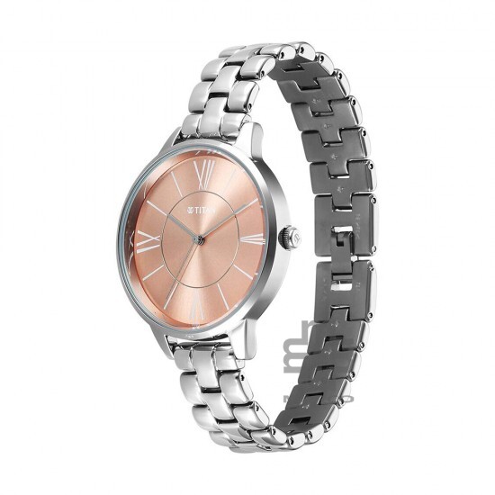 Titan Neo 2648SM14 Rose Gold Dial Stainless Steel Strap Women Watch Titan Neo 2648SM14 Rose Gold Dial Stainless Steel Strap Women Watch