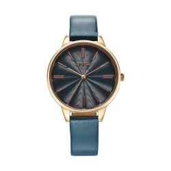 Titan Neo 2648WL08 Blue Dial Leather Strap Quartz Women's Watch