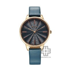 Titan Neo 2648WL08 Blue Dial Leather Strap Quartz Women's Watch