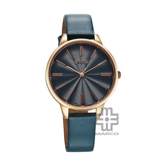 Titan Neo 2648WL08 Blue Dial Leather Strap Quartz Women's Watch